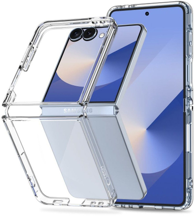 Kapak telefoni Tech-Protect Flexair Hybrid për Galaxy Z Flip 7, transparent