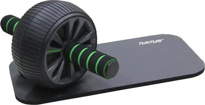 Rrotë barku Tunturi Abdominal Trainer Pro Deluxe, 16 cm, me tapet, e zezë