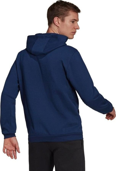 Bluzë me kapuç për burra Adidas Entrada 22 Hoody, pambuk poliestër, H57513, blu navy