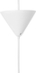 Llambë varëse MUSONE Pendant Lamp, me petale dekorative, plastike, e bardhë