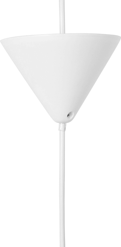 Llambë varëse MUSONE Pendant Lamp, me petale dekorative, plastike, e bardhë