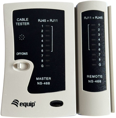 Testues kabllosh Equip NS-468, RJ45 RJ11, me modul të largët, i bardhë