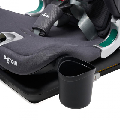 Sediolje makine U-Grow Goldfix Plus, ISOFIX, R129, poliester, gri