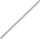 Vida trapezoidale OEM AMS-18921, diametër 8mm, gjatësi 330mm, metalike