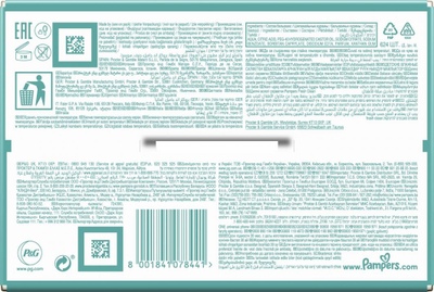 Letra të lagështa Pampers FreshClean, 624 copa