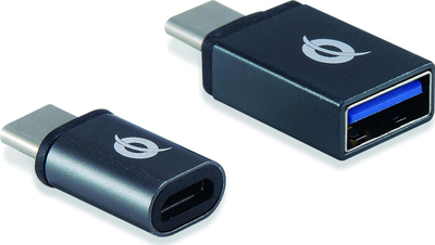 Përshtatës USB Conceptronic DONN04G, USB C në USB, OTG, gri