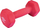 Hantelë fitness Umbro, 2 kg, e veshur me PVC, rozë