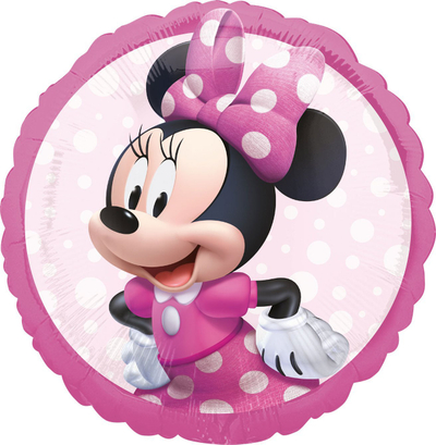 Balonë folio Minnie Mouse, 18", rrumbullake, rozë