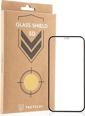 Xham mbrojtës telefoni Tactical Glass Shield 5D, ekran i plotë, transparent, i zi
