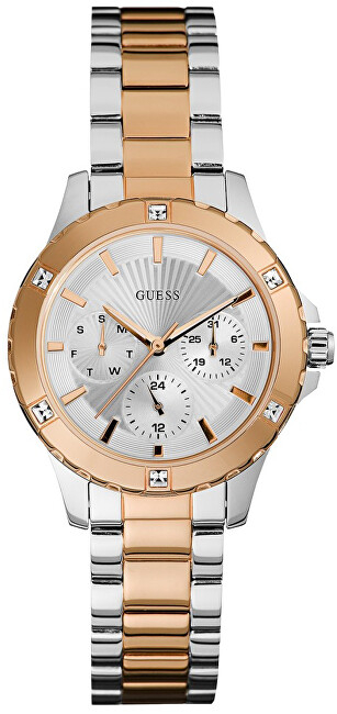 Orë dore për femra Guess W0443L4, e artë/argjendtë