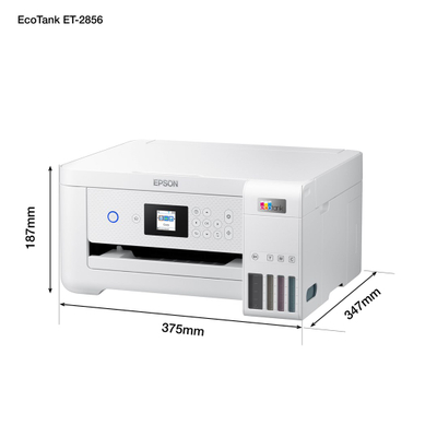 Printer multifunksional Epson EcoTank ET-2856, Inkjet A4, Wi-Fi, i bardhë