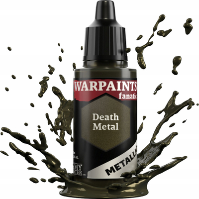 Bojë akrilike The Army Painter Warpaints Fanatic Metallic Death Metal, 18ml, metalike, e zezë