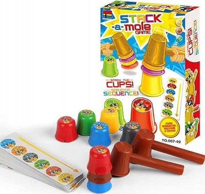Lojë shkathtësie Stack a Mole, 12 kupa, 3+