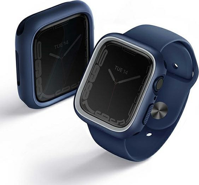 Mbrojtëse UNIQ Moduo për Apple Watch 4 5 6 7 8 SE 44 45mm, TPU, blue grey
