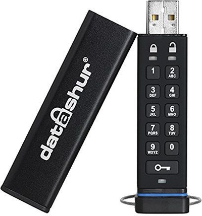 УСБ иСторејџ ДатАшур, 4GB, АЕС 256-битен, црн