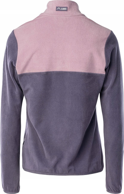 Bluzë fleece për goca Elbrus Larco W, 100% poliester, jakë e lartë, rozë vjollcë