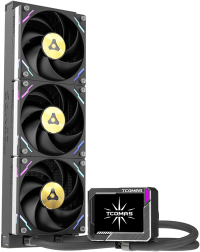 Ftohës uji për CPU Tcomas LG700 PRO 360, 3.5", ARGB, i zi