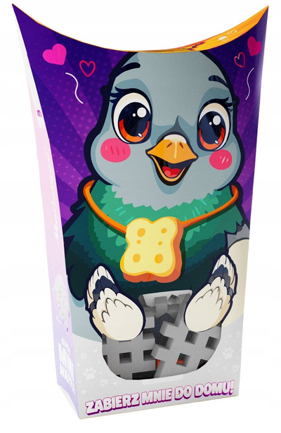 Lodër konstruktore Marioinex Mini Waffle Pocket Pets Dove, 16 pjesë, për fëmijë 3+