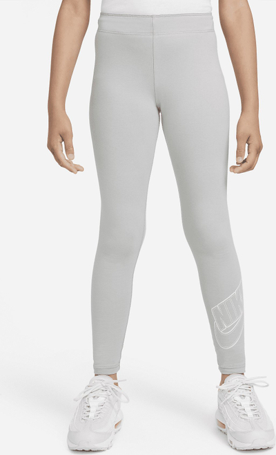Легинси Nike Sportswear Favorites Jr DD6278-077, долги, за девојчиња, сиви