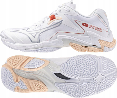 Atlete volejbolli Mizuno Wave Lightning Z8 W, për femra, për sallë, të bardha