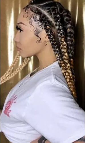 Синтетички плетенки Soulima Ombre Braids 23579, долга должина, омбре руса