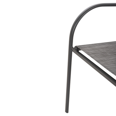 Karrige kopshti Redan prej metali 56x60x88Hcm (HM5976.01), gri