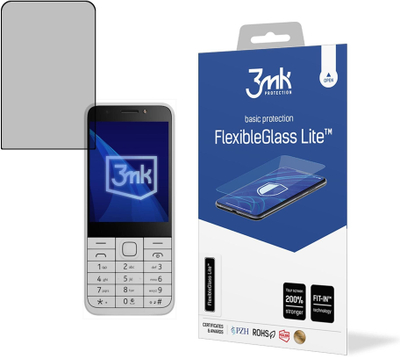 Xham mbrojtës 3MK FlexibleGlass Lite për Nokia 230 Dual Sim 2024, 0.16mm, 7H, transparent