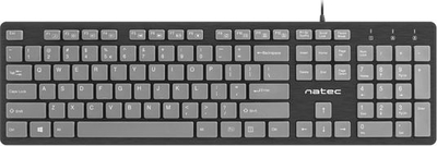 Tastierë Natec Discus, Wired, e zezë-hiri, US (NKL-1182)