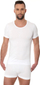 Bluzë burra Brubeck Comfort Cotton SS00990A, mëngë të shkurtra, pambuk, e bardhë, M