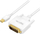 Kabllo LogiLink DisplayPort Mini në DVI-D, 1.8m, e bardhë