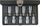 Set çelësash dallesë KS TOOLS 911.1321, 9 pjesë, 1/2", çelik krom vanadium