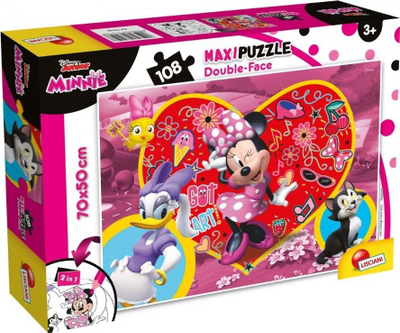 Enigmë dypalëshe Lisciani maxi 108 Minnie Mouse