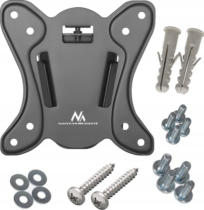 Mbajtëse muri për TV Maclean MC-715A, 13"-27", VESA 100x100, 25 kg, e zezë