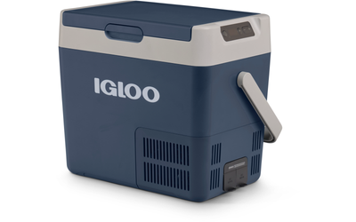 Arkë ftohëse me kompresor Igloo ICF 40, diapazon temperaturash +20 °C deri në -18 °C, blu