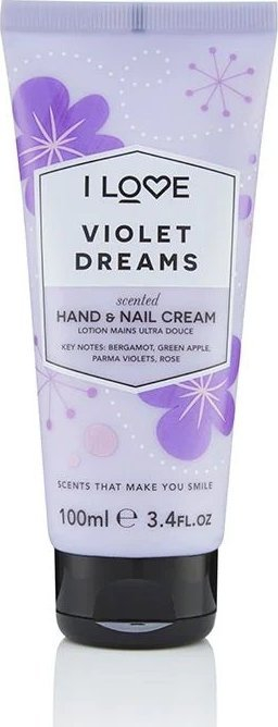 Крем за раце и нокти I Love Signature Collection Violet Dreams, хидратантен, 100 ml