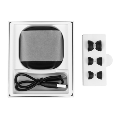 Kufje wireless Audiocore AC591 PRO, hybrid ANC, ENC me 6 mikrofona, me kuti karikimi, të zeza