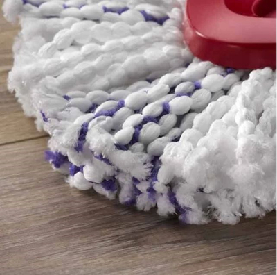 Set mop me kove Vileda Turbo 3in1, sistem rrotullues, trekendor, e kuqe