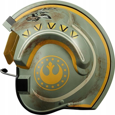 Helmë elektronike Hasbro Star Wars The Black Series Trapper Wolf, efekte zanore, madhësi që rregullohet, jeshile