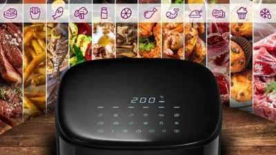 Фритеза со топол воздух Salente AirFit, 3.5L, 1500W, црна