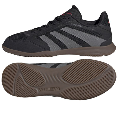 Детски футсал копачки Adidas Predator League IN, мрежа, гумен ѓон, црна боја
