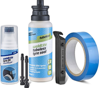 Set për kthim në tubeless për biçikletë malore Weldtite Complete, MTB, universal