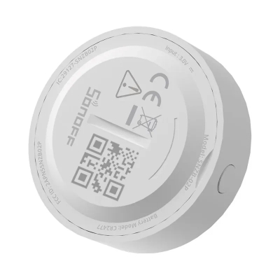 Sensor temperature dhe lagështie Sonoff SNZB-02P, ZigBee, i rrumbullakët, i bardhë