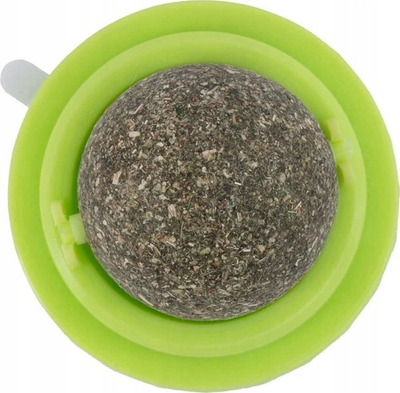 Lodër për mace CAT CATNIP BALL, top me catnip, me ngjitje, shumëngjyrëshe