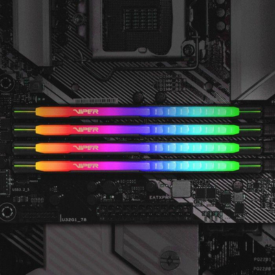 Memorie Patriot Viper Steel RGB, DDR4, 64 GB, 3600 MHz, CL20, PVSR464G360C0K