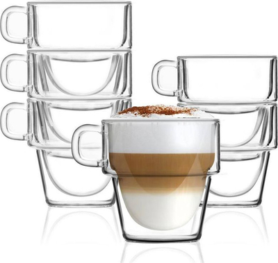 Set gotash termike Vialli Design Senso, 6 copë, 350ml, transparente
