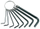 Set çelësash Vorel L 2-10mm (56392)