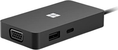 Dok USB-C Microsoft Surface Travel Hub 1E4 00002, me shumë porta, i vogël për udhëtim, gri