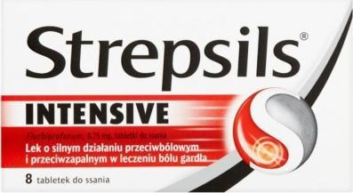 Tableta për fyt Strepsils Intensive, 8 kokrra, paketim X6