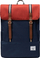 Çantë shpine Herschel Survey, unisex, për ditë për ditë, blu me portokalli