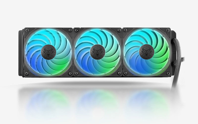 Ладилник со вода за процесор Sapphire Nitro+ S360 AIO, 360 mm, ARGB, црн